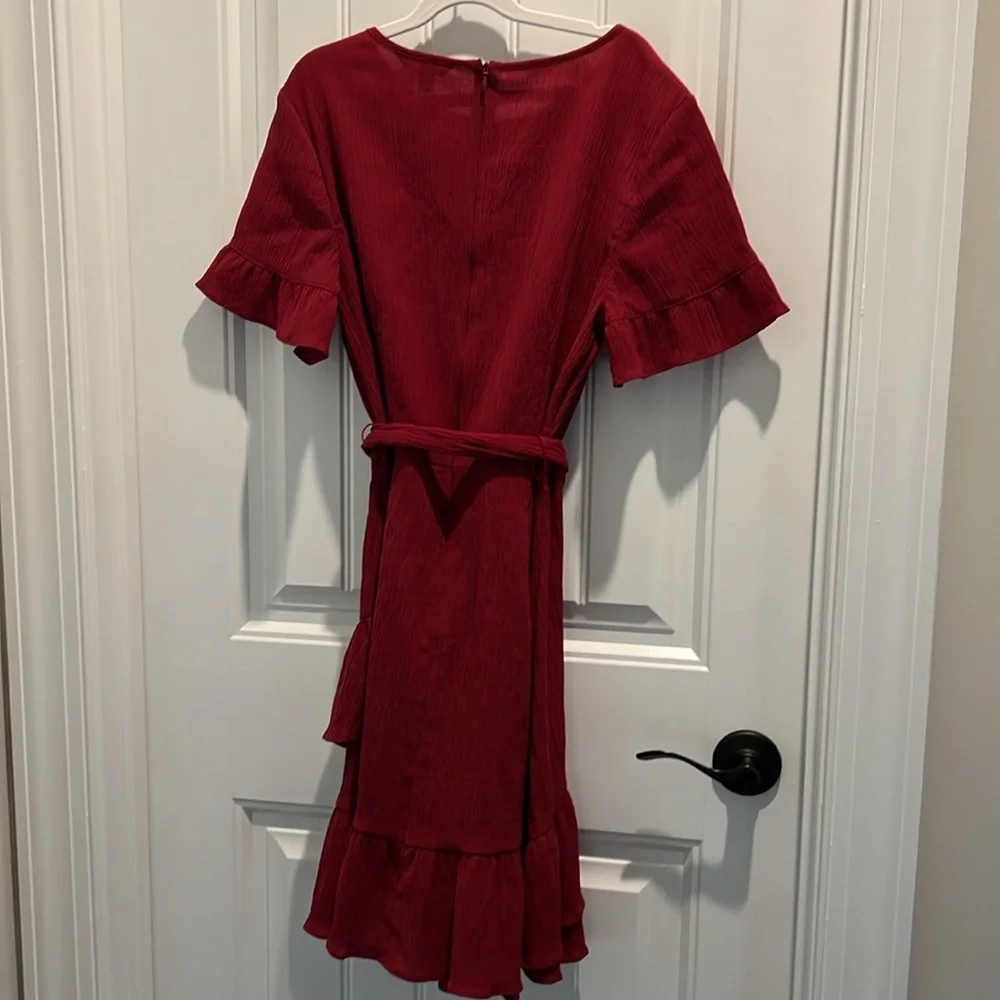 Banana Republic Red Ruffle Dress - Picture 12 of 16